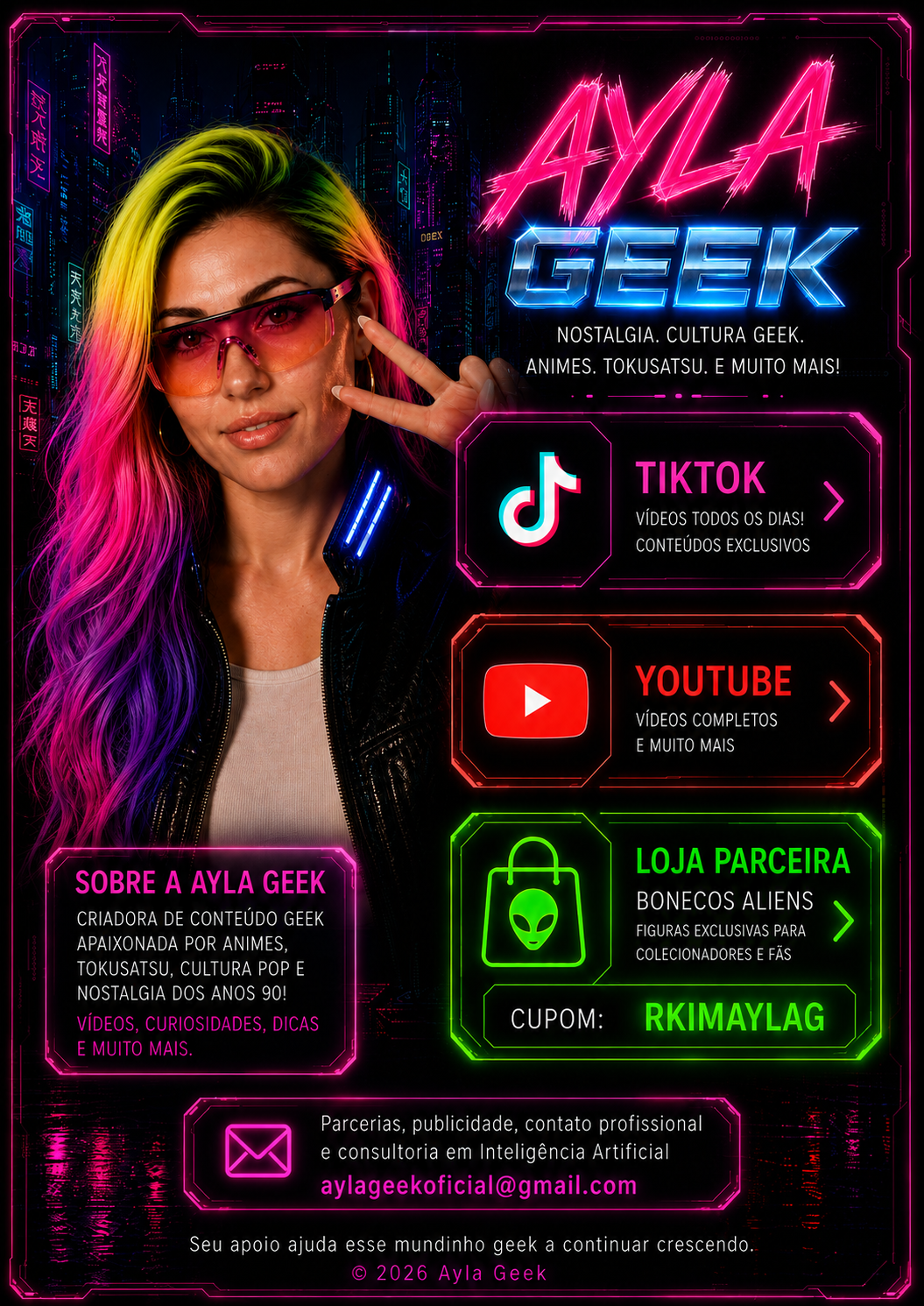 Ayla Geek — nostalgia, cultura geek, animes, tokusatsu e muito mais.
